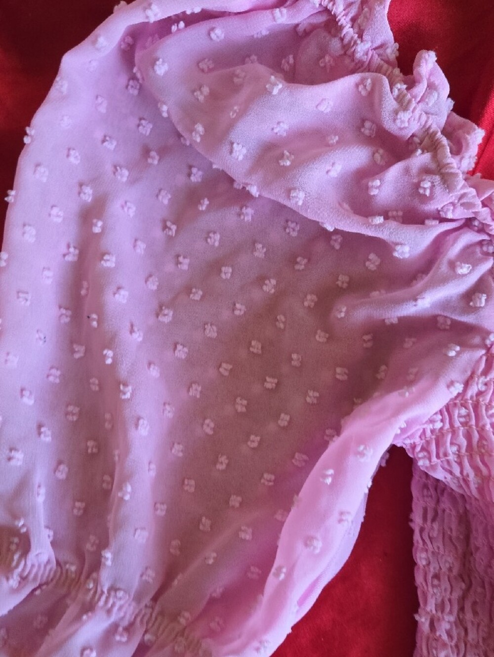 Rue21 Light Pink Smocked Ruffle Top - Picture 3 of 5